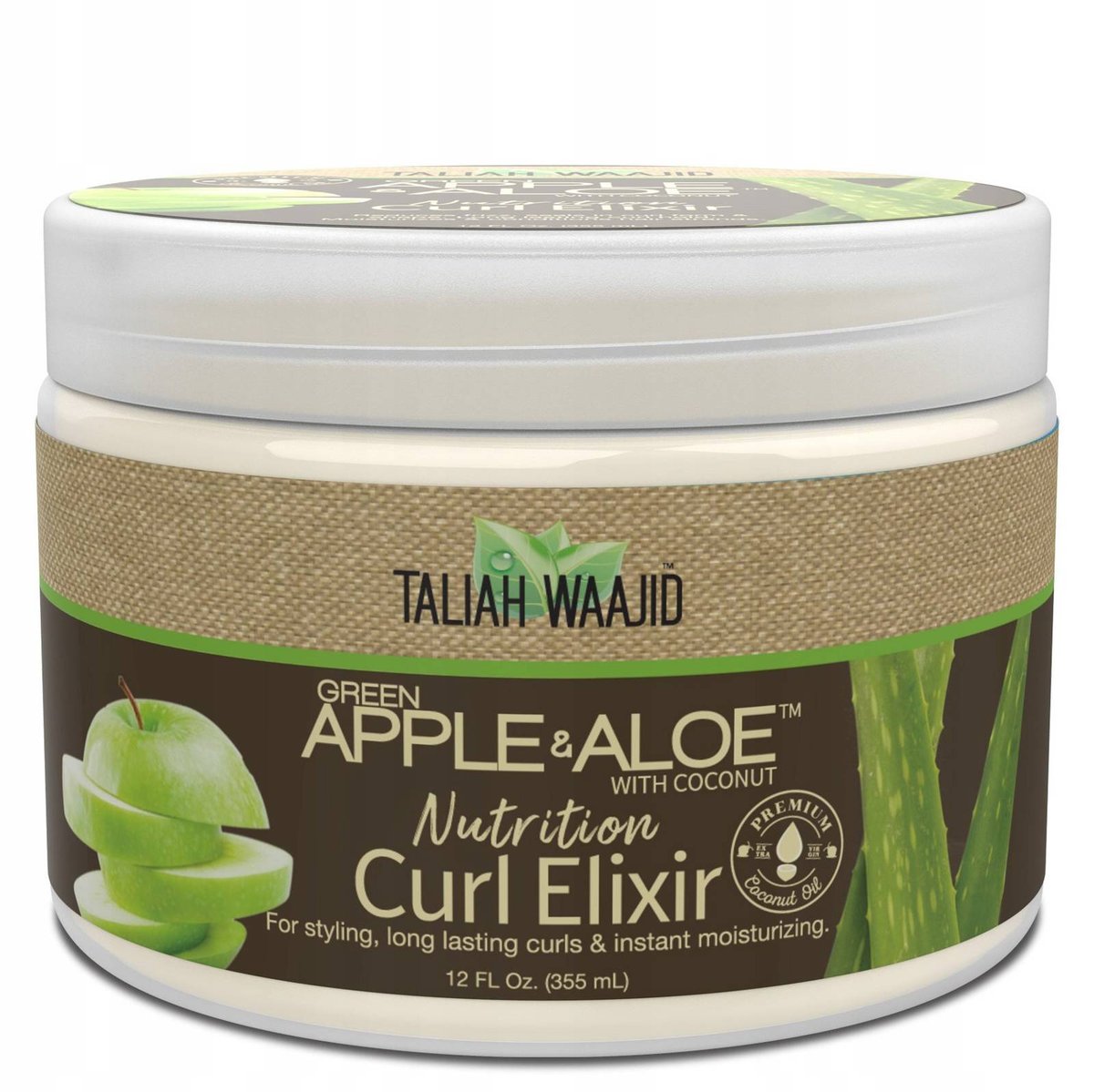 Taliah Waajid, Green Apple & Aloe Nutrition Curl Elixir, Odżywka do włosów, 355ml
