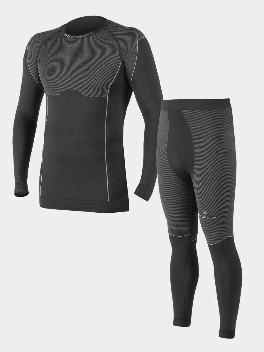 Bergson, Bielizna Termiczna, U-shield, Black, XXL/3XL