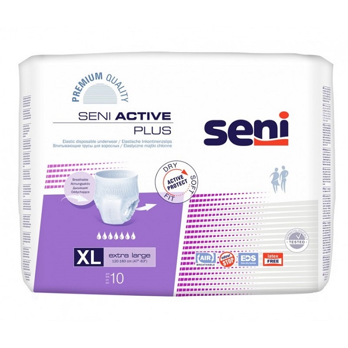 Majt.chłon. SENI ACTIVE PLUS XL - - 10 szt.