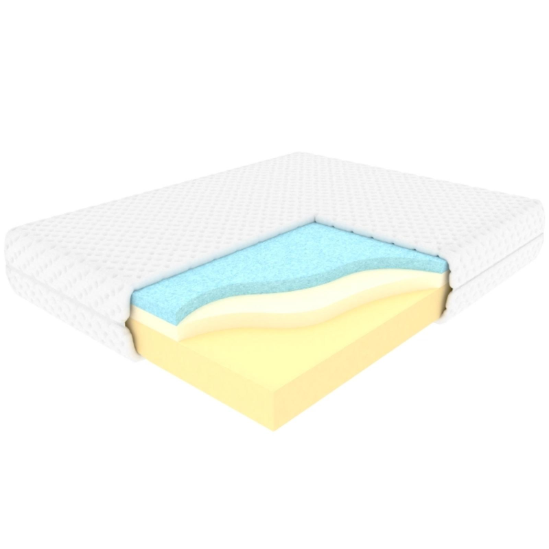 Materac Plus termoelastyczny GUENO Rozmiar - 120x200, Pokrowiec Gueno - Silver Plus