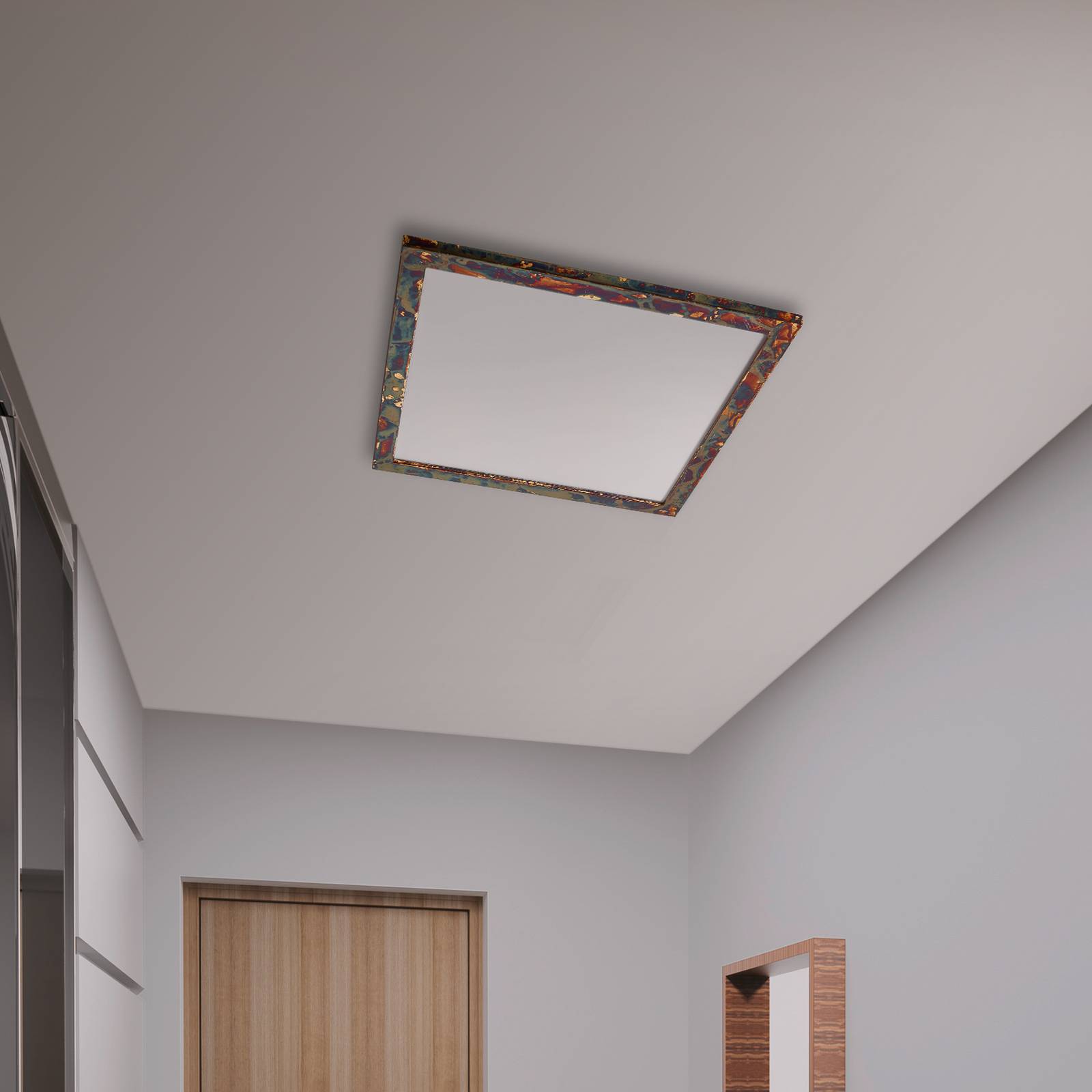 Panel LED Quitani Aurinor, kolor złoty, 68 cm