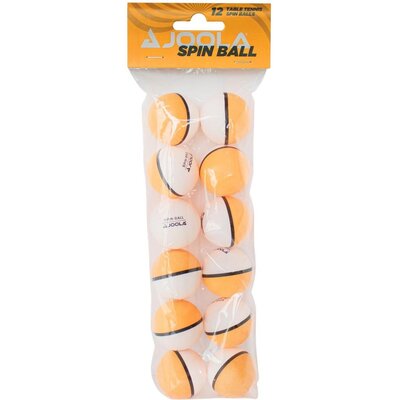 Joola TT-piłka Spin, biało-pomarańczowy, 40 MM, 42185 42185_Weiß-Orange_40 mm