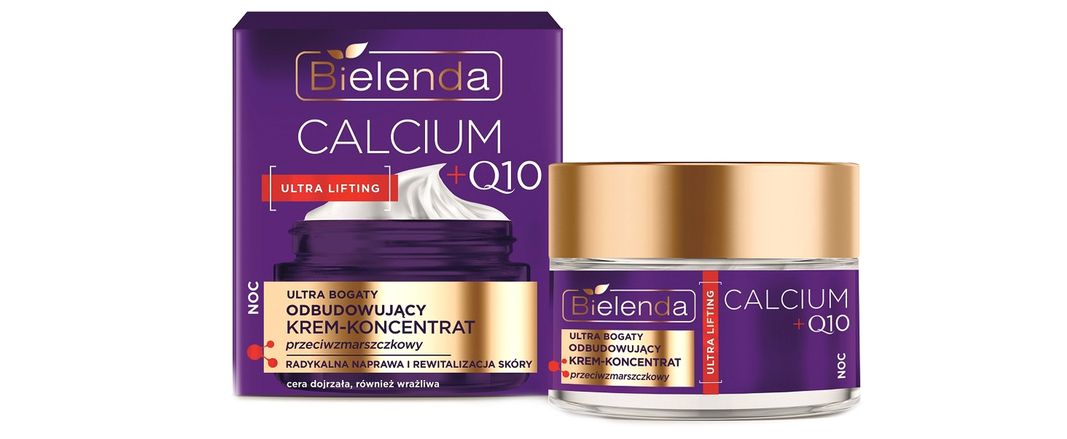 Krem-koncentrat do twarzy Bielenda Calcium + Q10 ultra bogaty odbudowujący przeciwzmarszczkowy 50 ml (5902169054434)