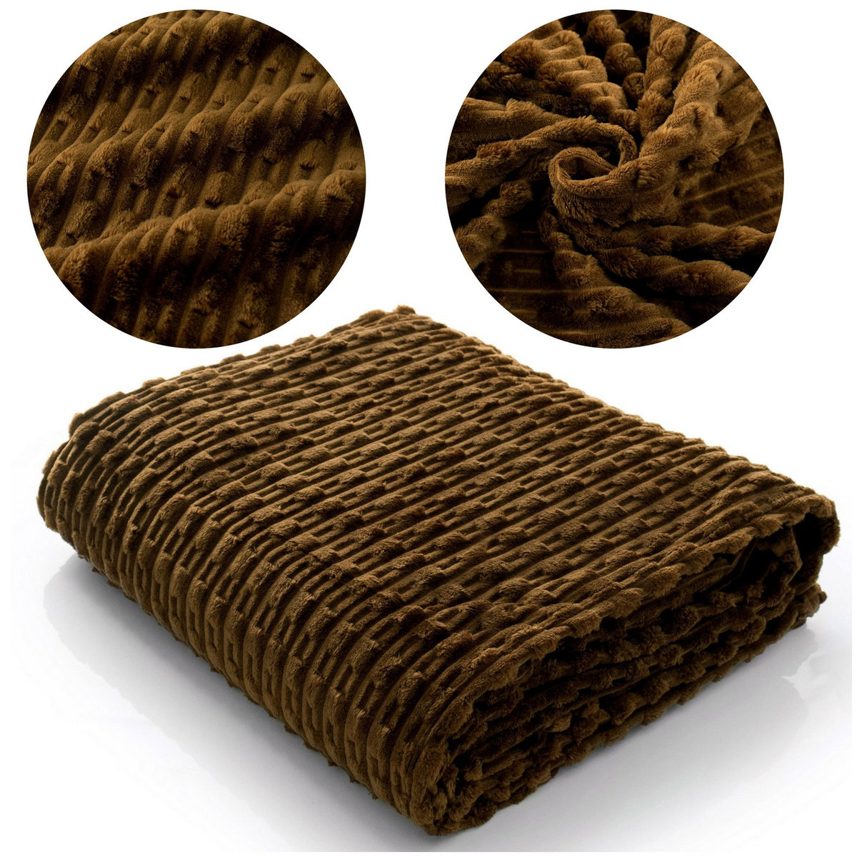 Koc 200x220 Mikrofibra Tłoczona Ivana 06