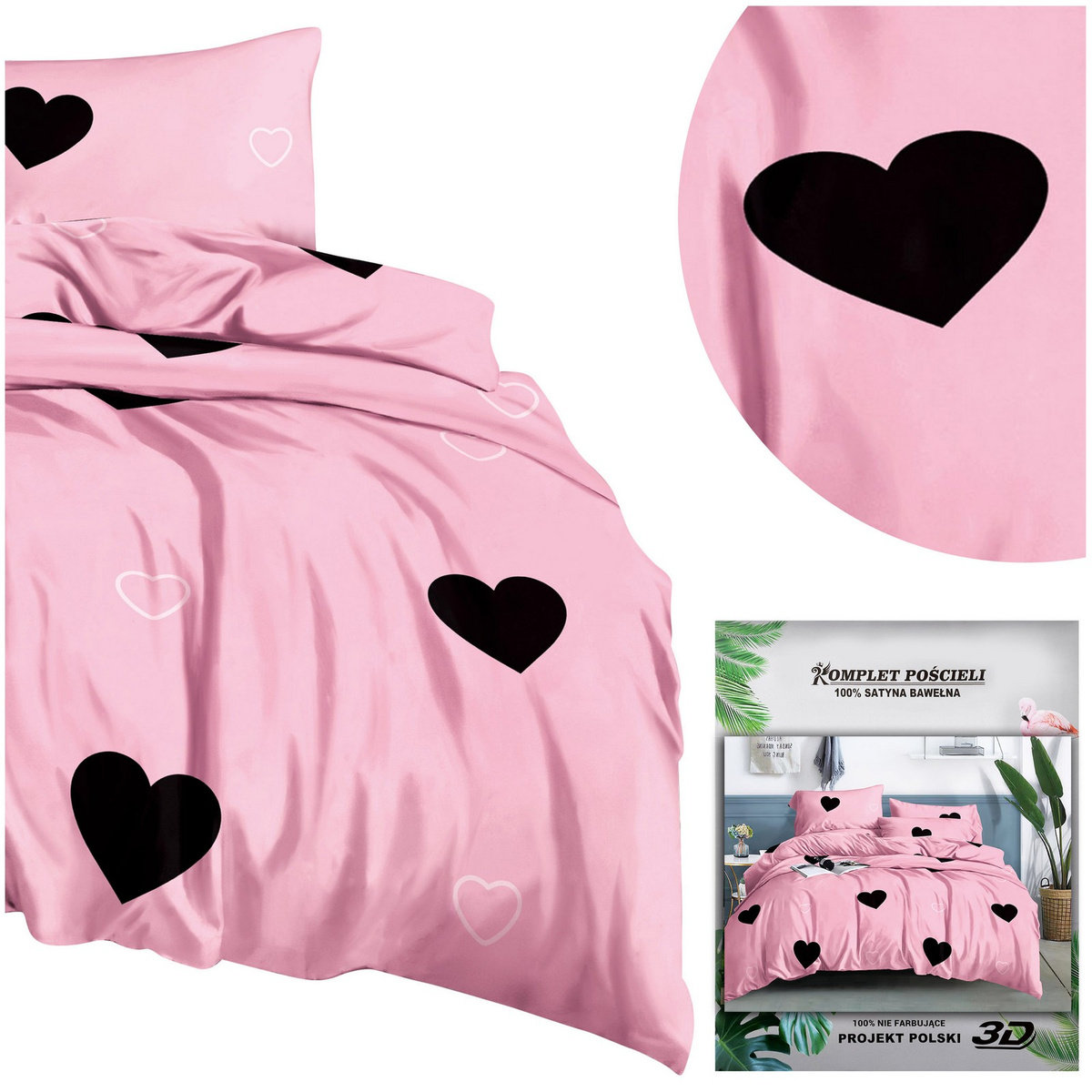 Pościel 140X200 2Cz Satynowa Maria 1176