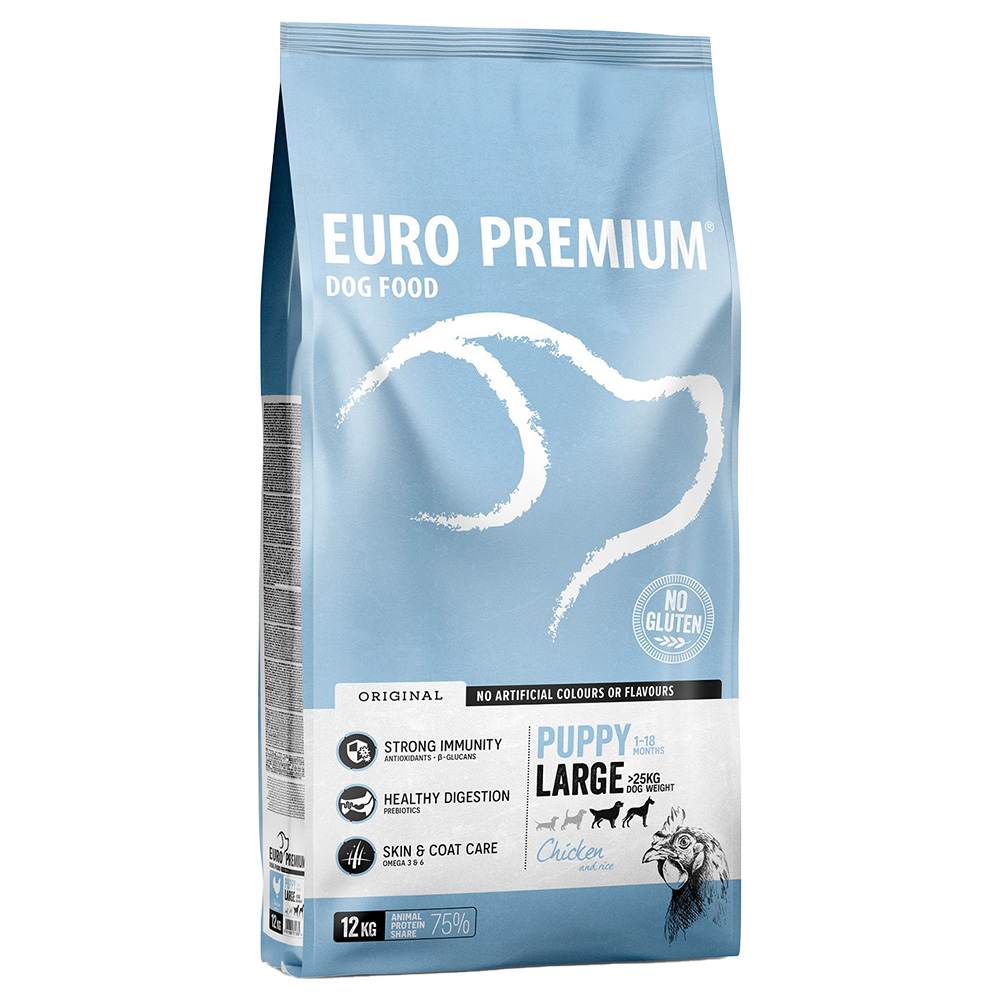 Euro-Premium Large Puppy Kurczak & Ryż - 12 kg