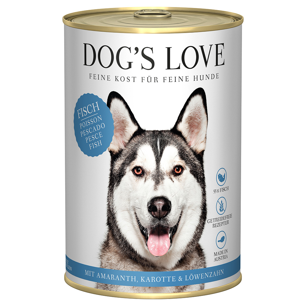 Dog's Love Adult 6 x 400 g - Ryba