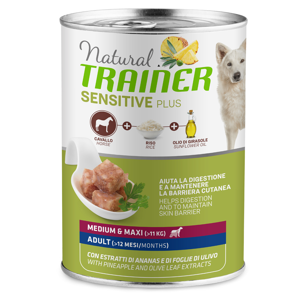 Trainer Natural Sensitive Plus Adult  - 6 x 400 g konina & ryż