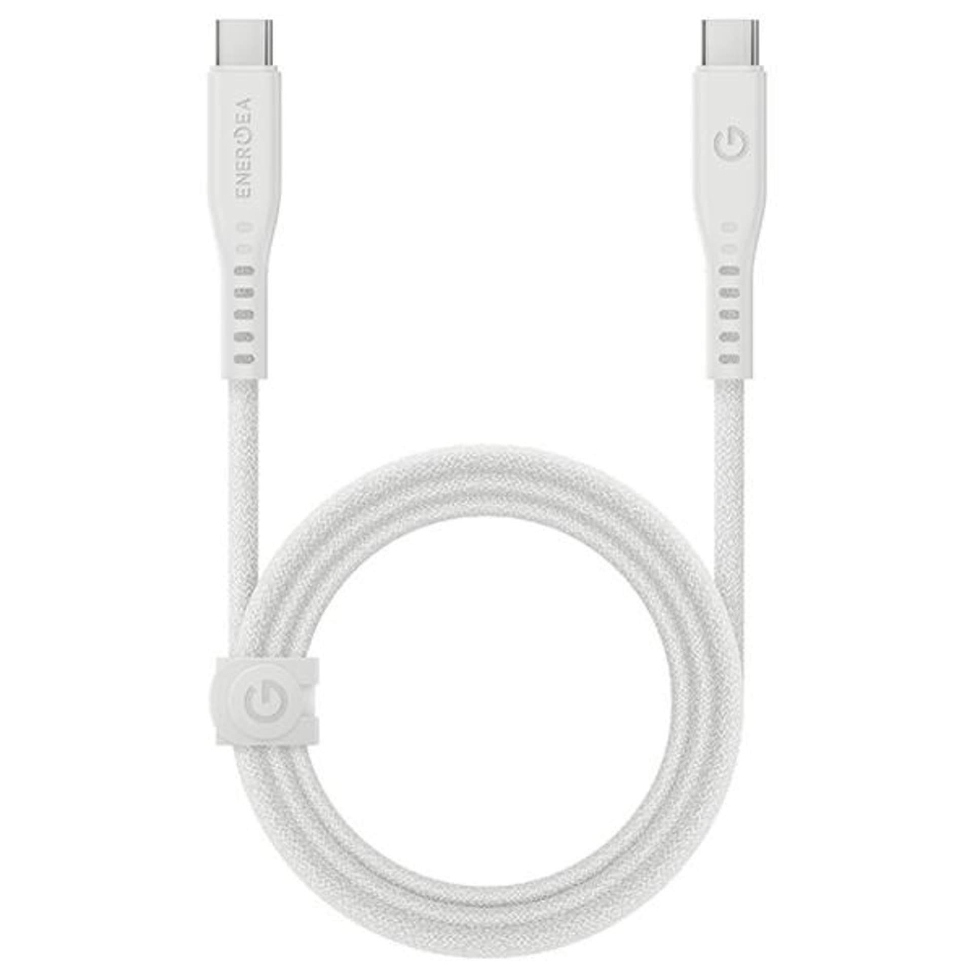 ENERGEA kabel Flow USB-C - USB-C 1.5m biały/white 240W 5A PD Fast Charge