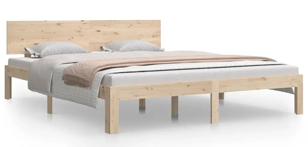 Dwuosobowe łóżko z litej sosny 160x200 T8-S29