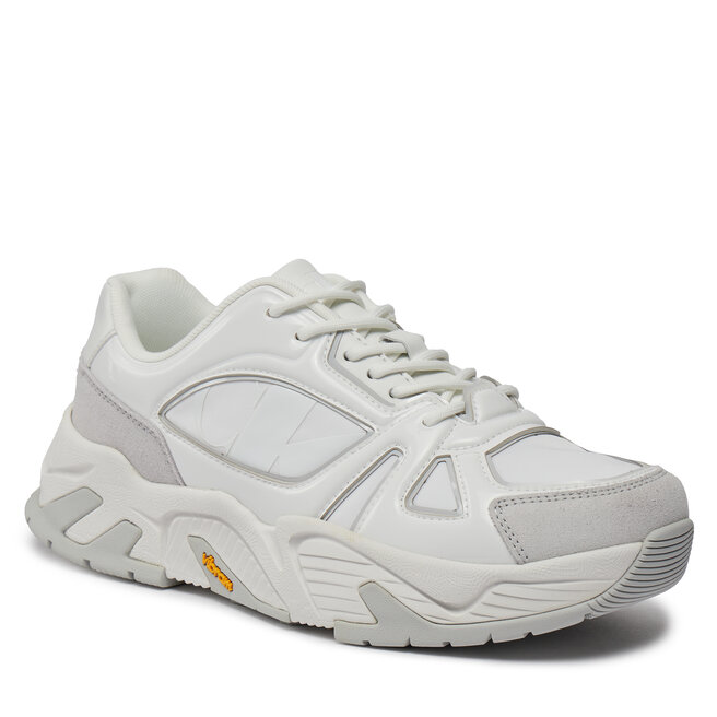 Sneakersy Calvin Klein Jeans Vibram Runner Low Mix Nbs Lum YM0YM00880 Bright White/Oyster Mushroom 01V