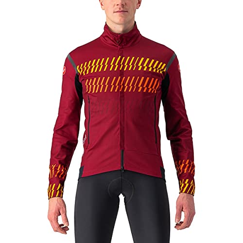 Castelli 4522501-421 Unltd Idealny Ros Długi Sweter Męski Bordowy/Złoty Rozmiar S