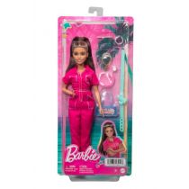 Barbie lalka w różowym kombinezonie HPL76 /4