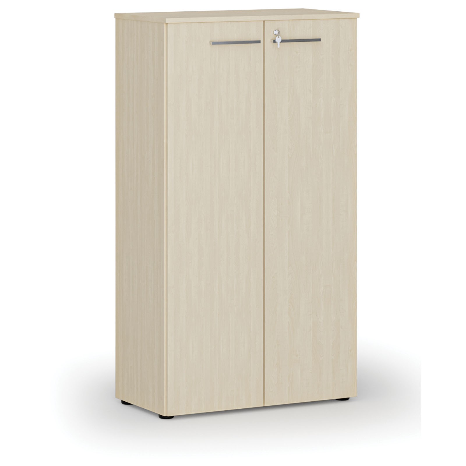 Szafa biurowa z drzwiami PRIMO WOOD, 1434 x 800 x 420 mm, brzoza