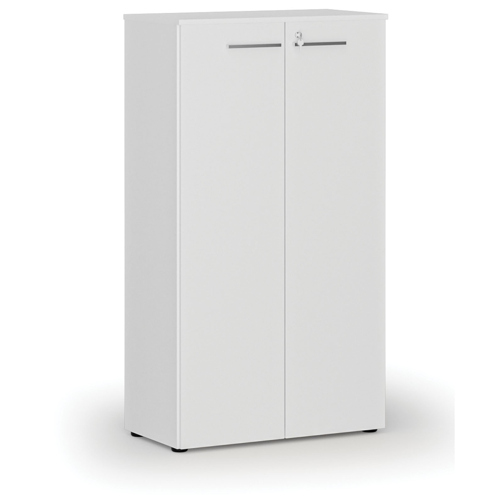 Szafa biurowa z drzwiami PRIMO WHITE, 1434 x 800 x 420 mm, biały