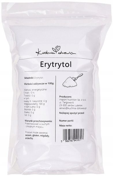 Erytrytol KUCHNIA ZDROWIA 1KG Zamiennik Cukru