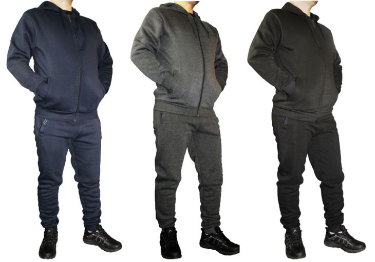 Dres Męski Komplet Spodnie Ocieplane Plus Bluza Ocieplana Z Kapturem 4xl