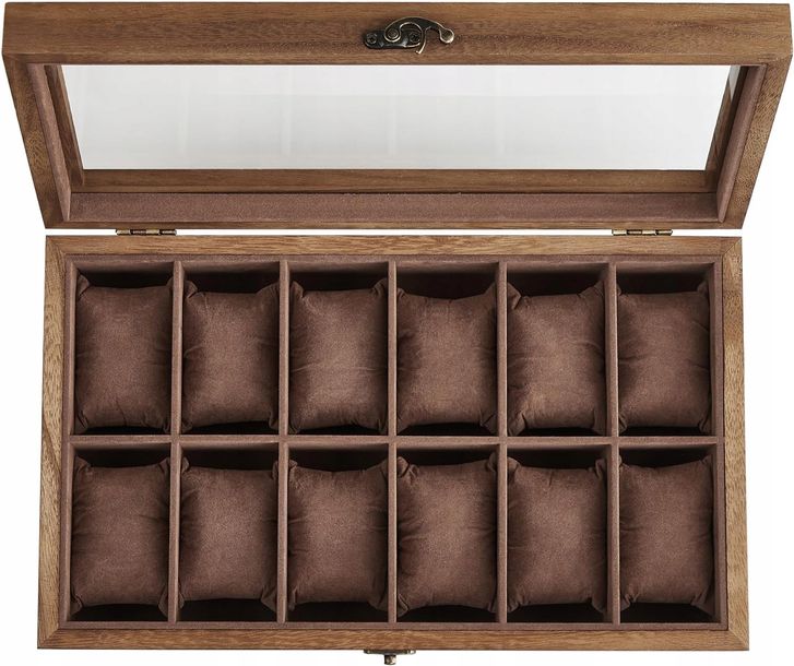 Pudełko Etui Organizer Szkatułka Na Zegarki 12szt Prezent