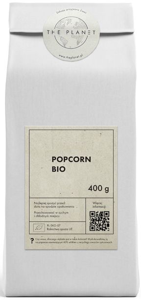 Popcorn (Ziarno Kukurydzy) Bio 400 G - The Planet