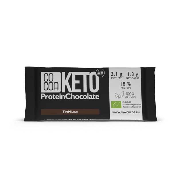 Czekolada Proteinowa O Smaku Tiramisu Keto Bio 40 G - Cocoa