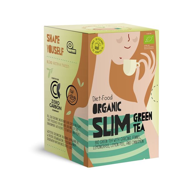 Diet-Food Herbata Zielona Na Odchudzanie (Slim Green) Bio (20 X 1,5 G) 30 G