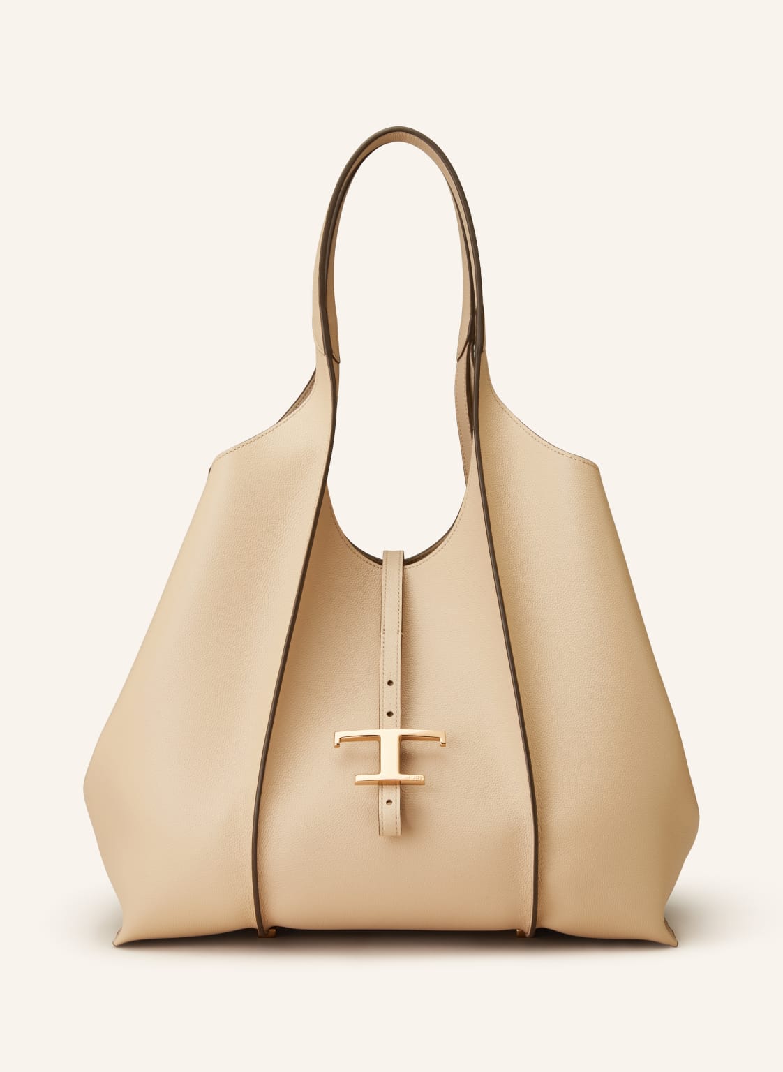 Tod's Torba Shopper Timeless Z Saszetką beige