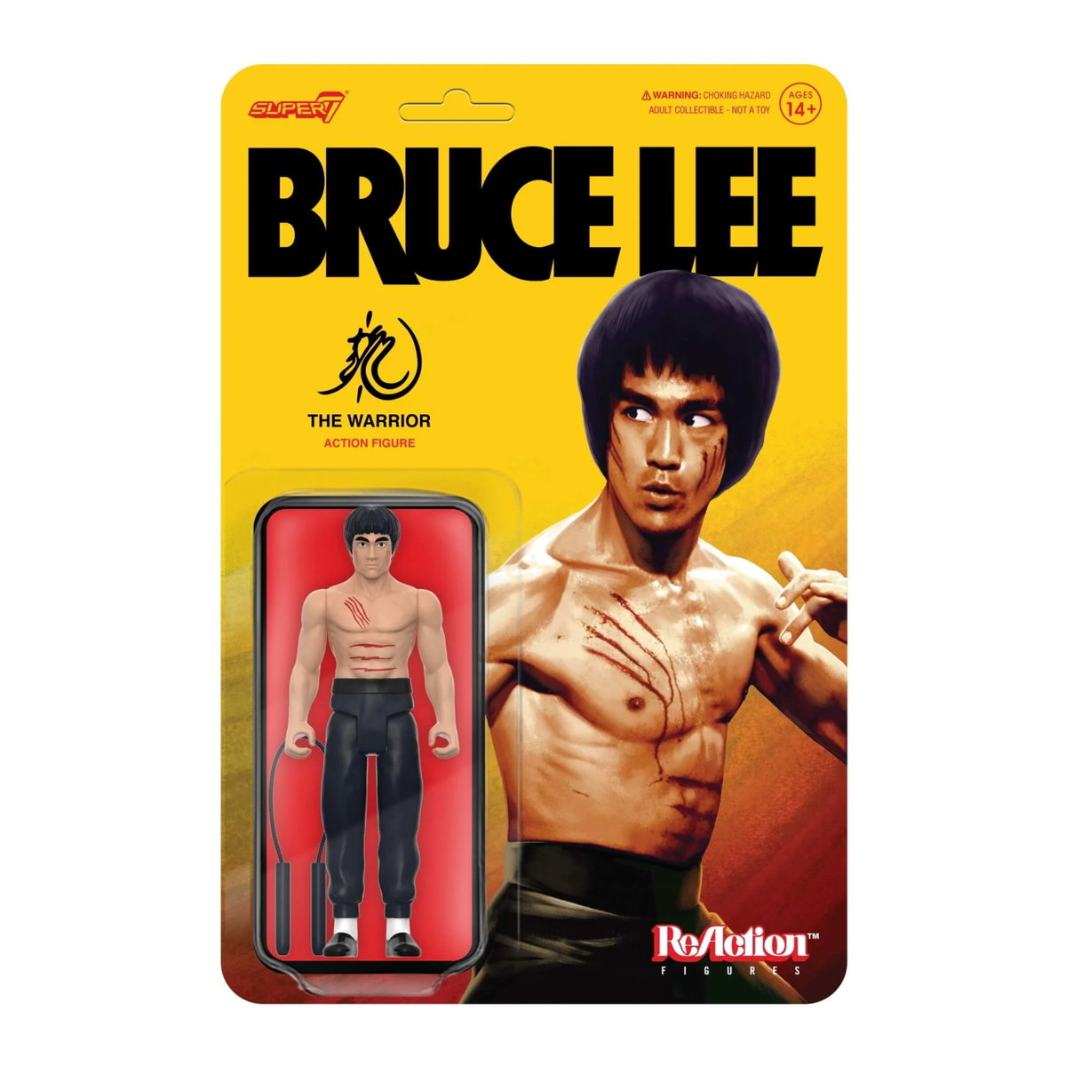 SUPER7 Bruce Lee Wojownik 3,75 w figurze reakcji