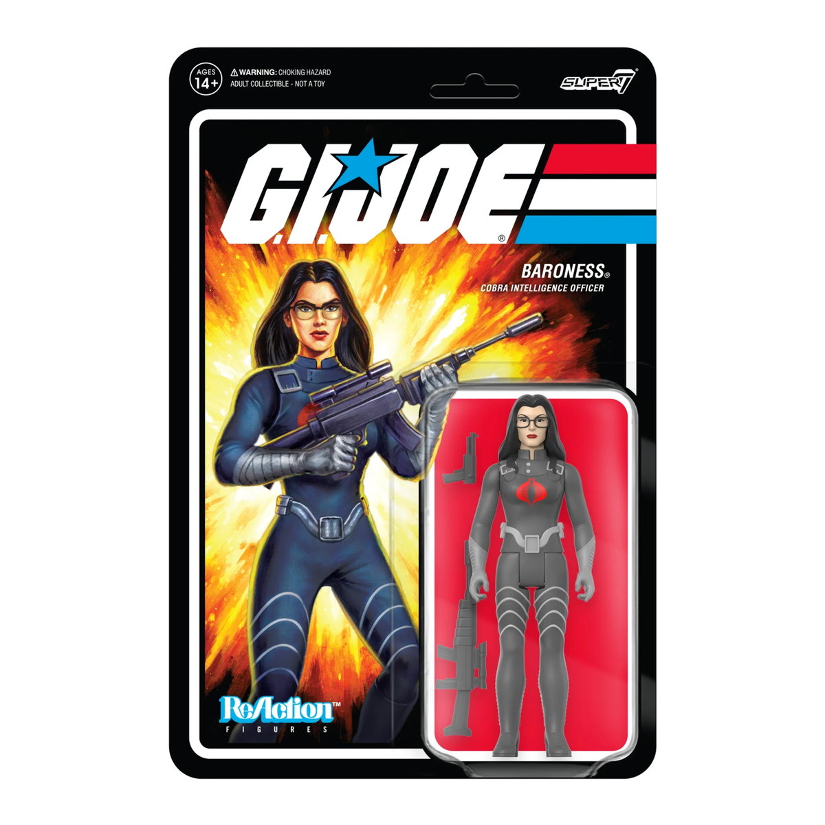 SUPER7 - GI Joe W3 Baroness V2 Reakcja FIG, wielokolorowy