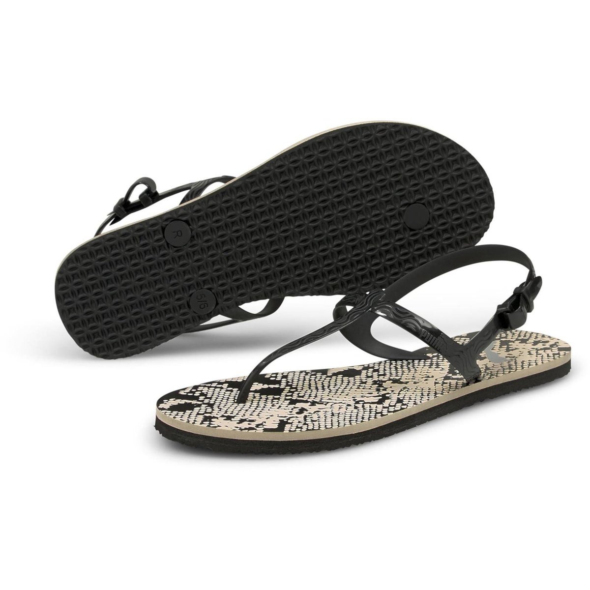 Sandały damskie Puma COZY WNS UNTAMED czarne 37521301-35,5