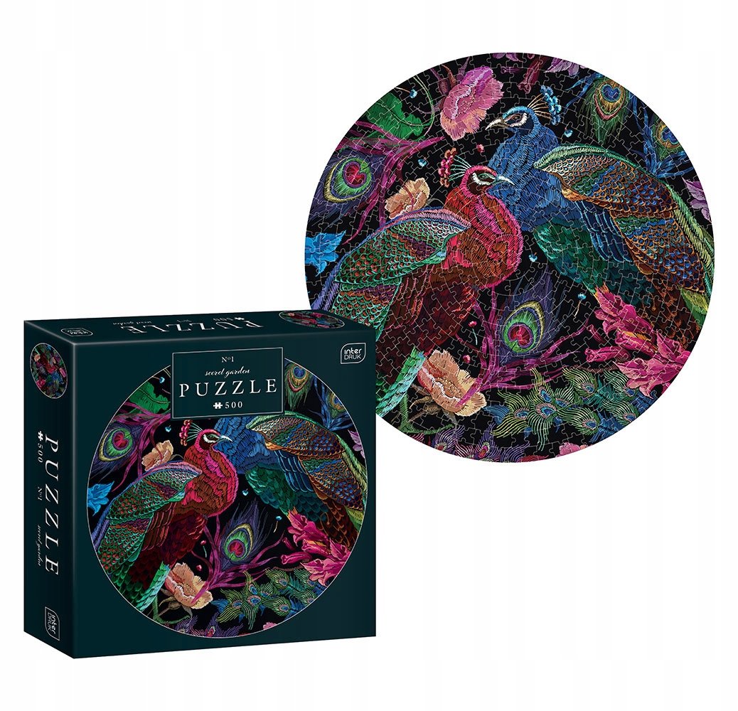 Puzzle Round Secret Garden Interdruk, 500 el.