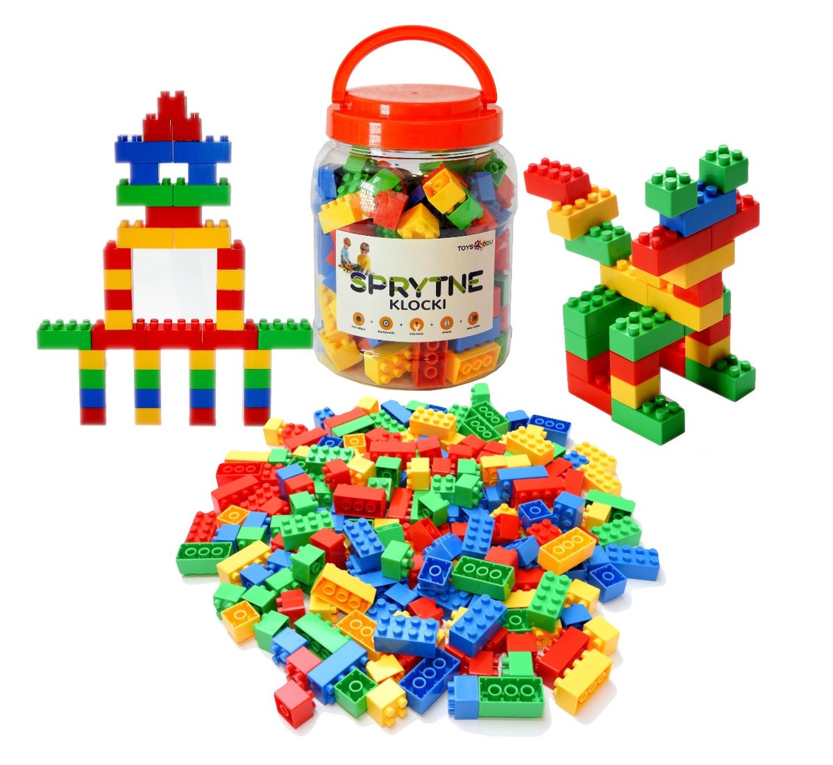 Sprytne Klocki. Klocki Konstrukcyjne 100 Elementów Toys4Edu