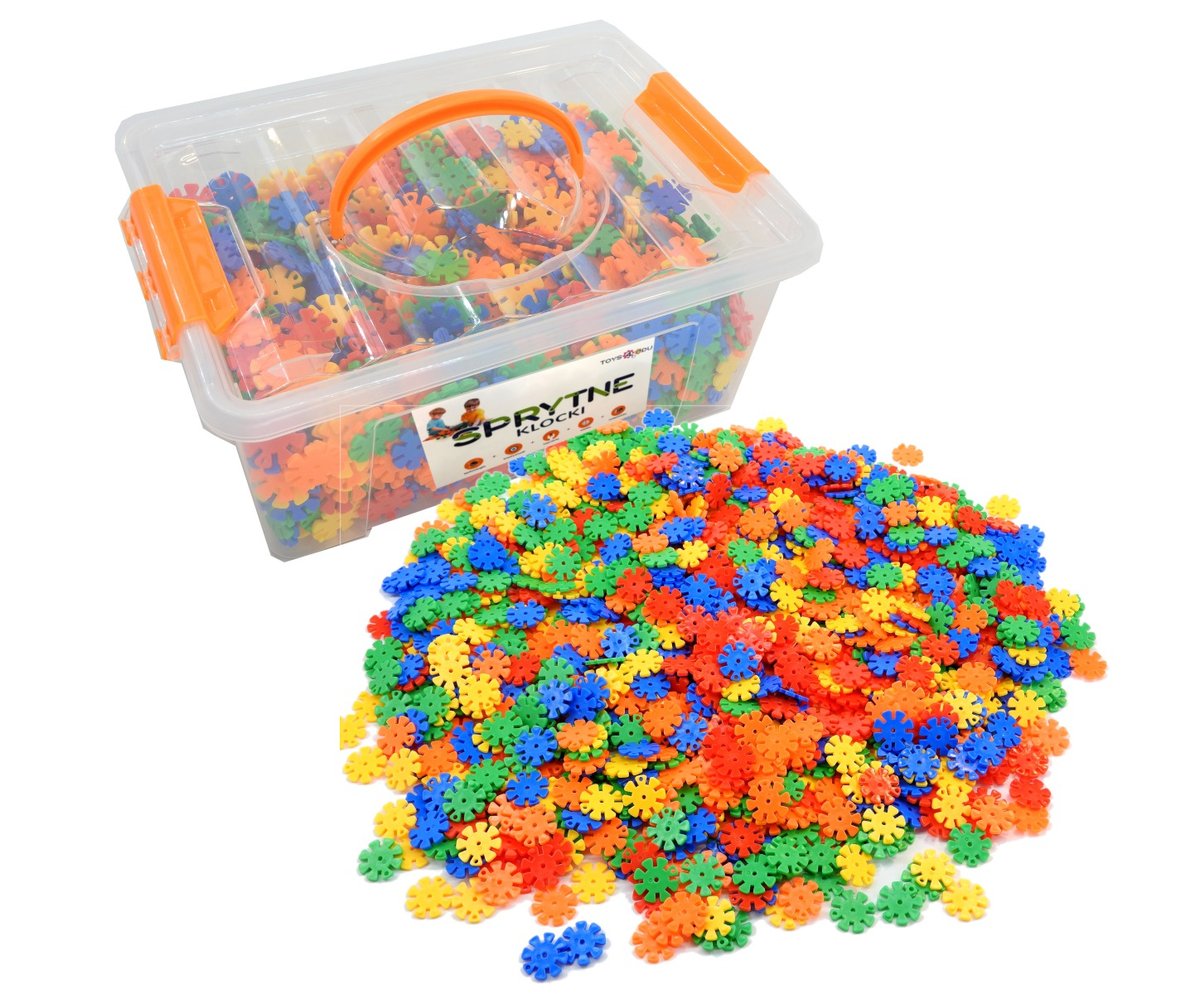 Sprytne Klocki. Klocki Konstrukcyjne Płatki Śniegu 1200 Elementów Toys4Edu