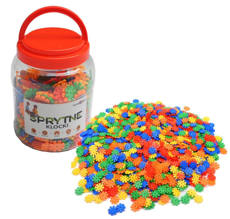 Sprytne Klocki. Konstrukcyjne Płatki Śniegu 500 Elementów Toys4Edu