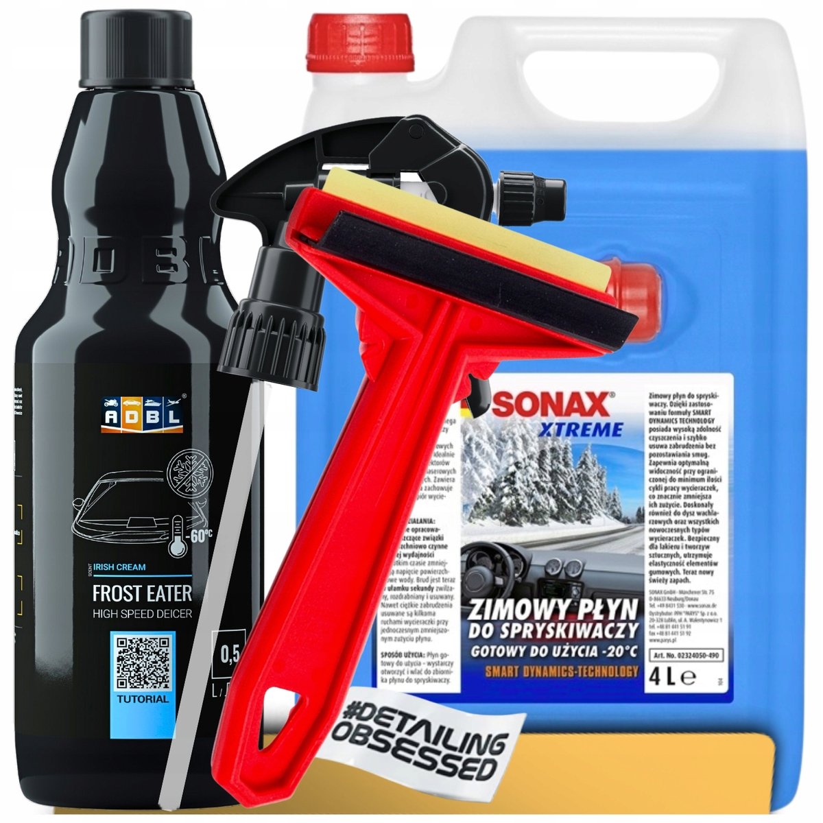 SKROBACZKA DO SZYB SAMOCHODOWYCH MURSKA MOSIĘŻNA + PŁYN ZIMOWY + ODMRAŻACZ