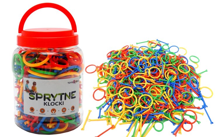 Sprytne Klocki. Klocki Konstrukcyjne Patyczki 336 Elementów Toys4Edu