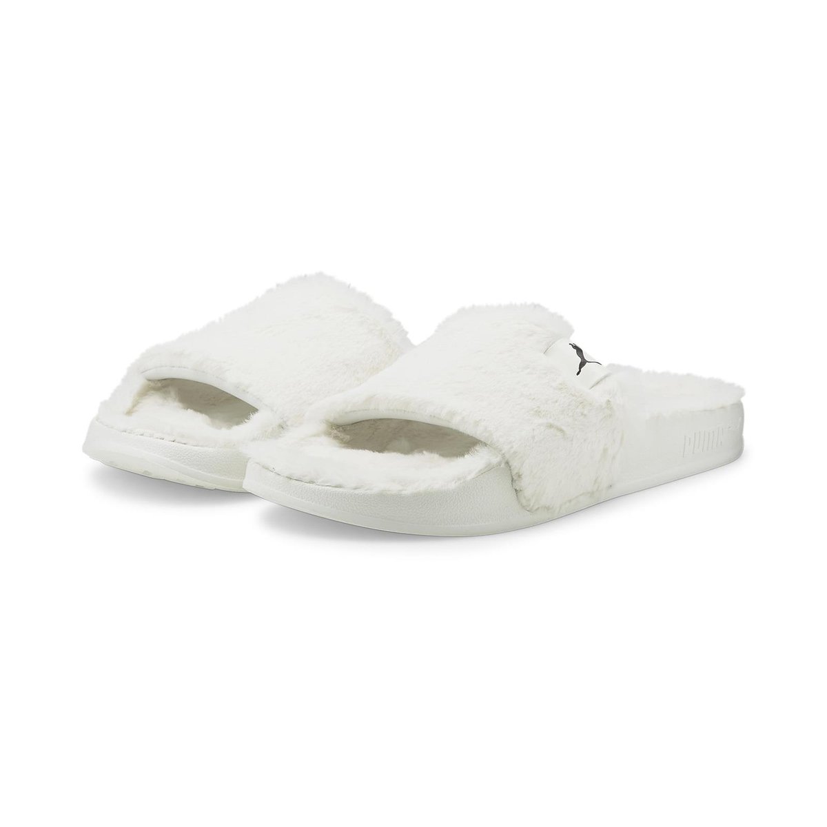 Klapki damskie Puma Leadcat 2.0 YLM Fluff białe 38580304-38