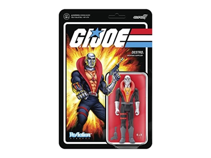 SUPER7 - GI JOE ReAction Wave 1 - Destro, wielokolorowy, standardowy, (RE-GIJOW1A-DES-)