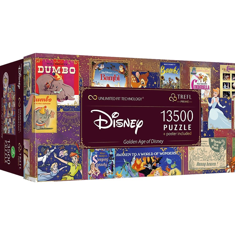 Trefl, puzzle, Prime Disney, Golden Age of Disney, 13500 el.