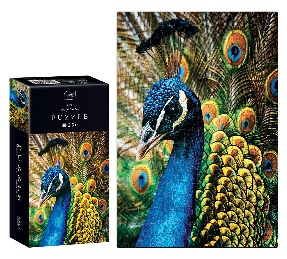 Puzzle Colourf Nat Peacock Interdruk, 250 el.