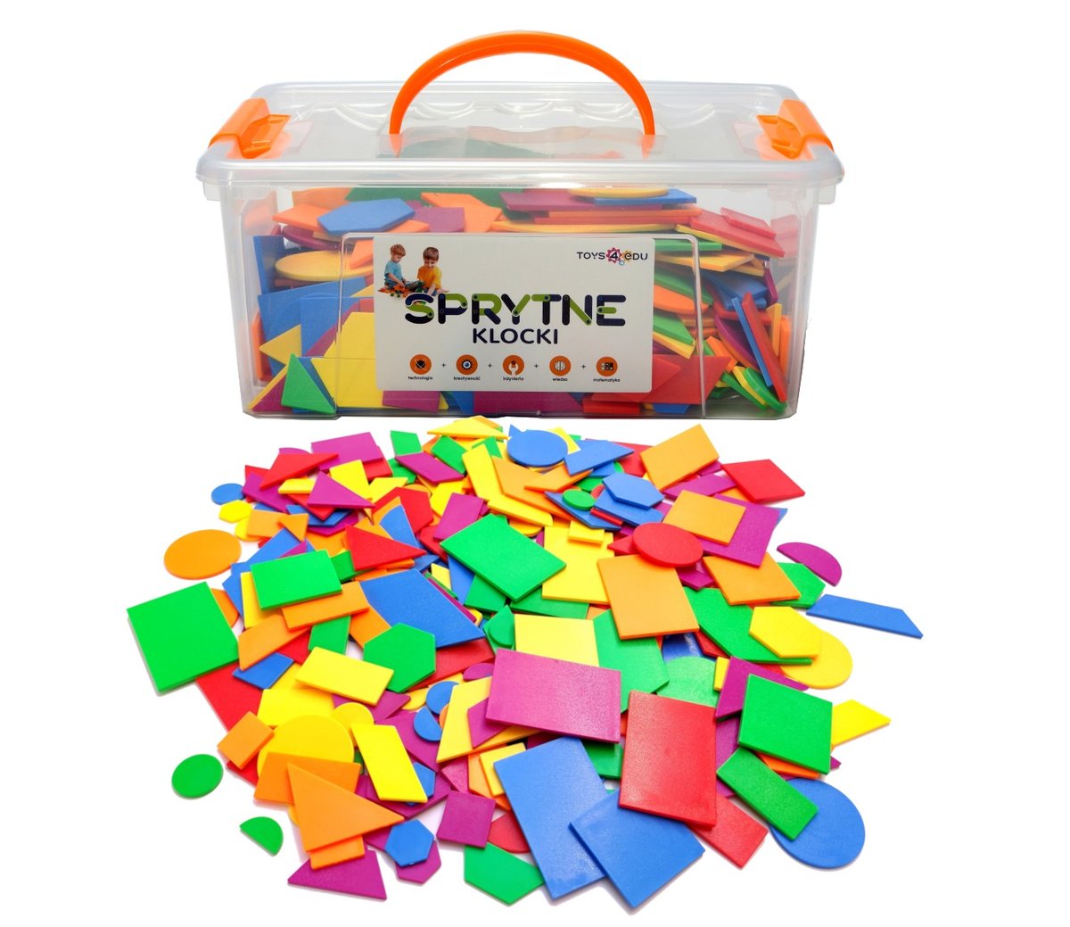 Sprytne Klocki. Układanka Tangram 288 Elementów Toys4Edu