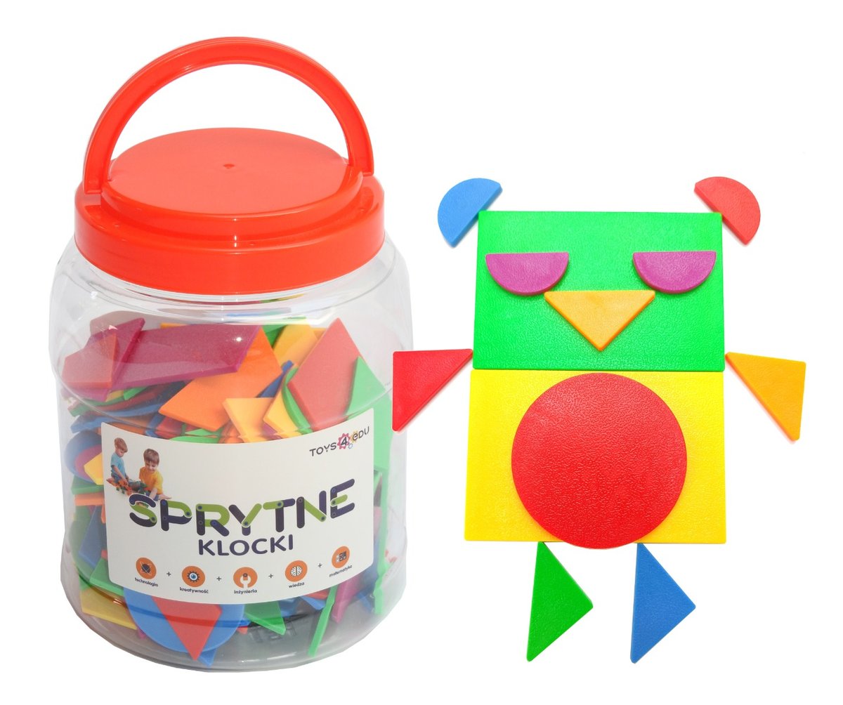 Sprytne Klocki. Układanka Tangram 144 Elementy Toys4Edu