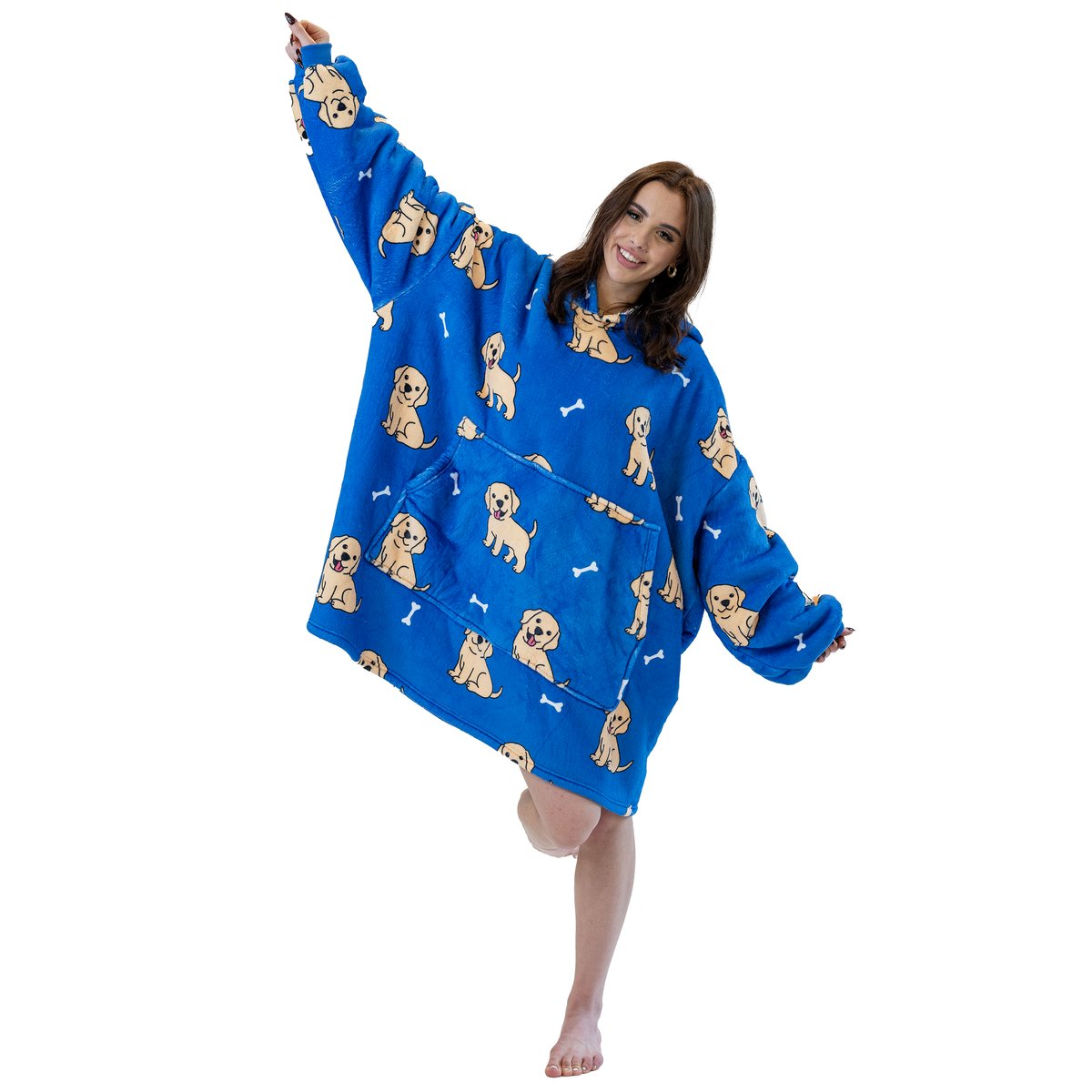 BLUZA KOC Gruba Kocobluza Oversize Futrzak XXL Pies Pieski 460 GSM AŻ 1,3 kg