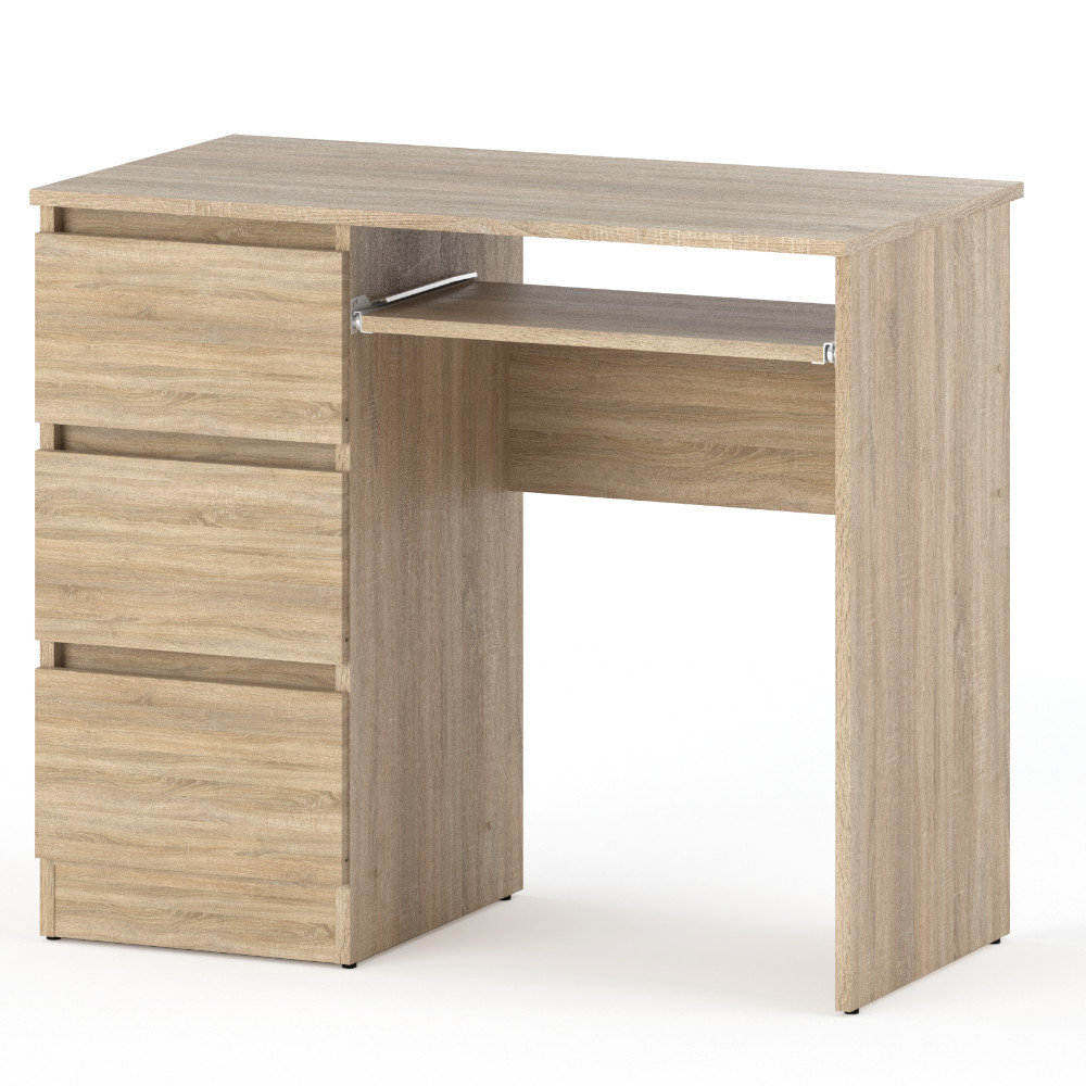 Biurko Dla Dziecka Z 3 Szufladami HUGO Dąb Sonoma