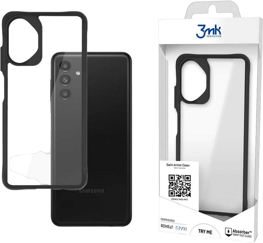 Etui plecki 3MK Satin Armor Case+ do Samsung Galaxy A13 4G/A13 5G/A04/A04s Military Grade Clear (5903108521116)