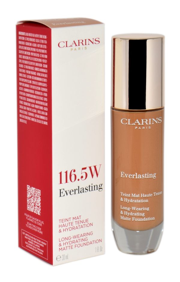 Clarins matujący podkład Everlasting Foundation 116.5 W -Coffe 30ml