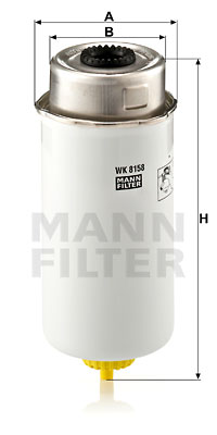 MANN FILTER FILTR PALIWA WK8158 FORD TRANSIT 2,2TDCI-3,2TDCI 06-