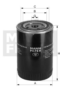 MANN MANN Filtr oleju MANN-FILTER W11102/12 W1110212 W11102/12 W11102/12
