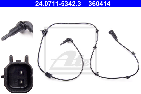 ATE CZUJNIK ABS 24.0711-5342.3 SAAB 9-5 2.8T V6 XWD 10- OPEL INSIGNIA 2.8 V6 TURBO OPC 4X4 09 24.0711-5342.3