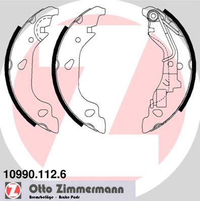 Szczęki hamulcowe ZIMMERMANN 10990.112.6 9948373