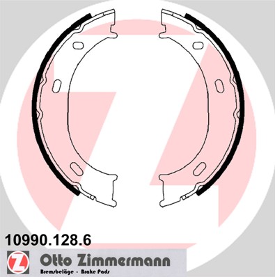 Szczęki hamulcowe ZIMMERMANN 10990.128.6 24205820